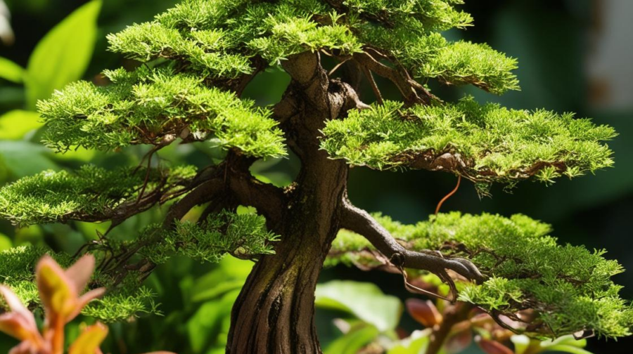 bonsai tree, smaller plants container